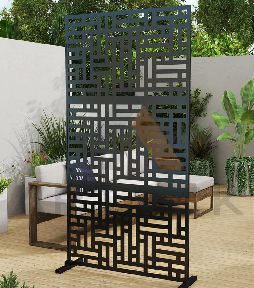 Artvek İç Mekan Dış Mekan Metal Paravan Seperatör (80x182 cm)