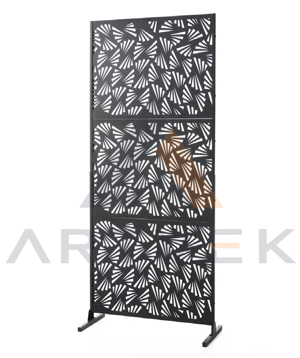 Artvek İç Mekan Dış Mekan Metal Paravan Seperatör (80x182 cm)