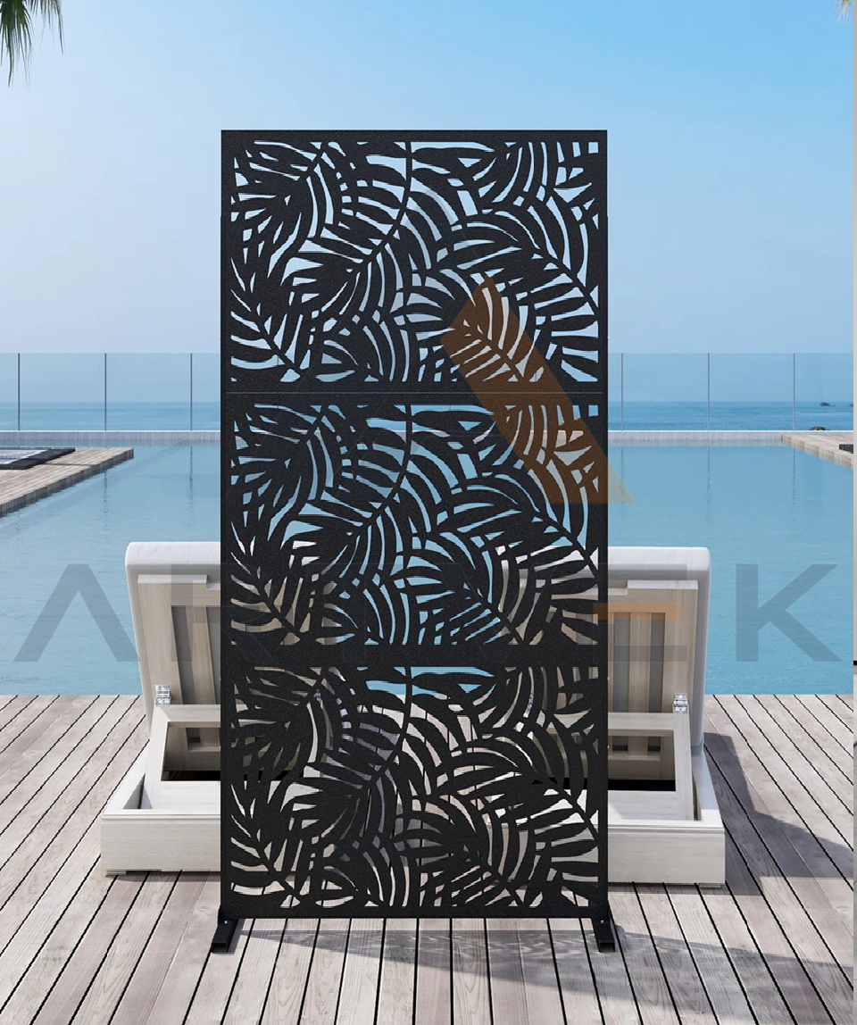 Artvek İç Mekan Dış Mekan Metal Paravan Seperatör (80x182 cm)