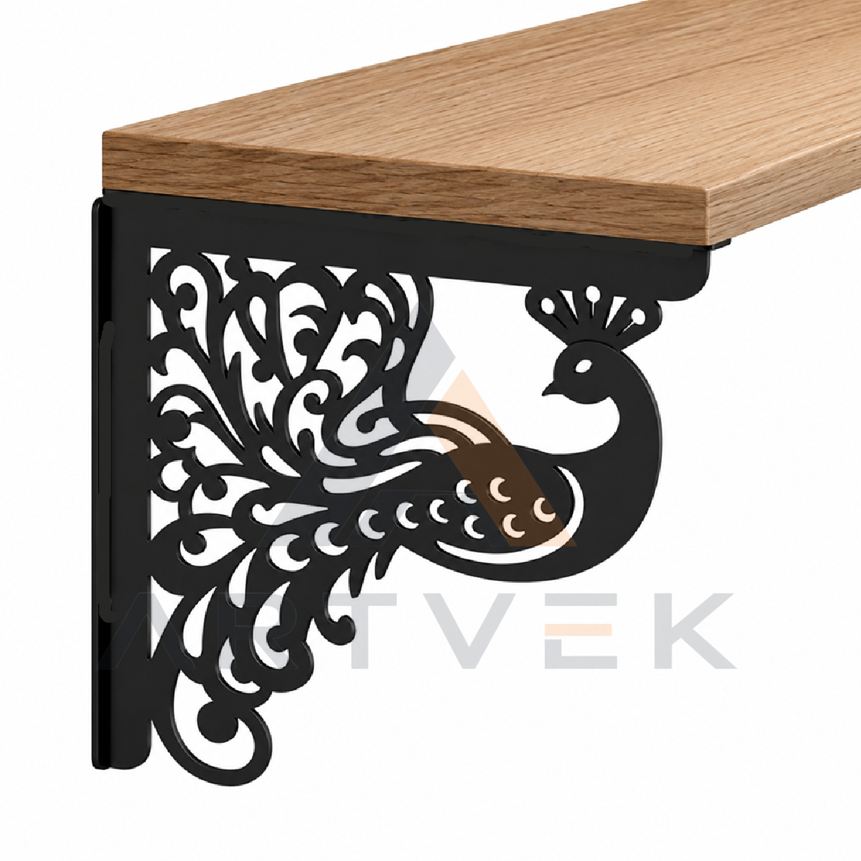 Artvek 2 li Metal Duvar Raf Ayağı (2 Adet Raf Ayağı) Stil 3