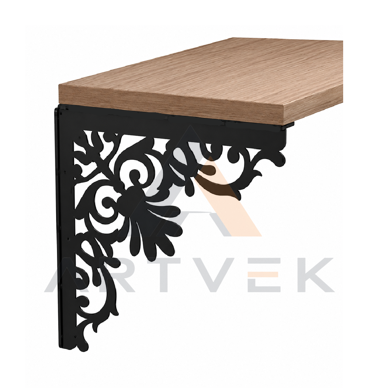 Artvek 2 li Metal Duvar Raf Ayağı (2 Adet Raf Ayağı) Stil 1