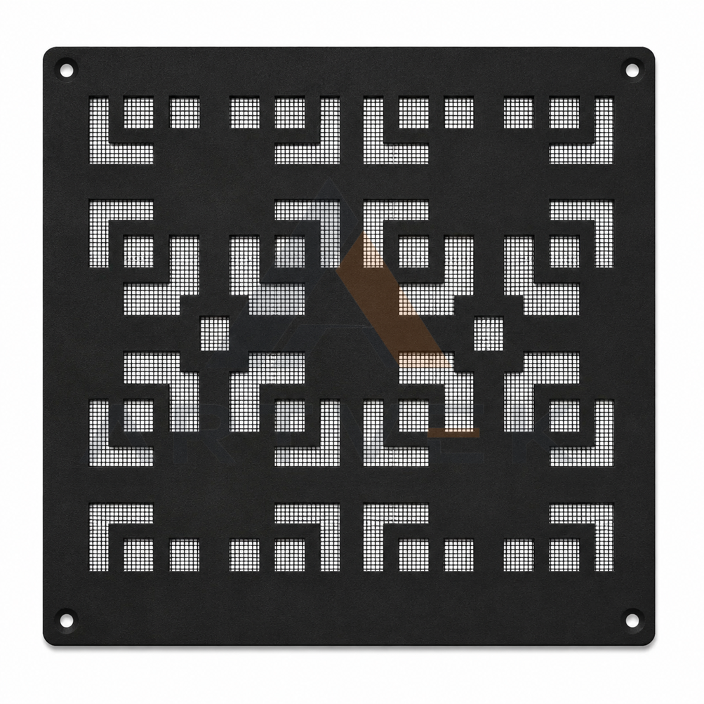 Dekoratif Metal Havalandırma Kapağı – Menfez Kapağı 40x40 cm Stil 8