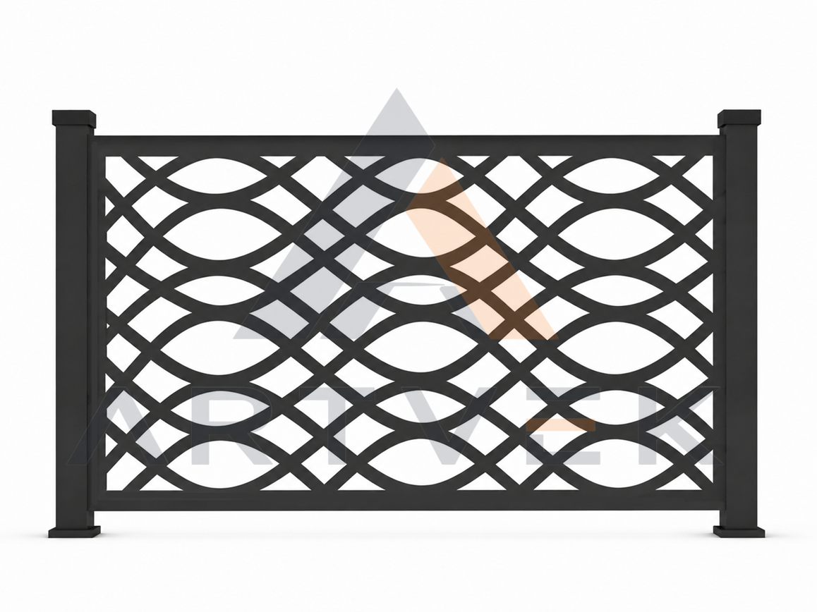 Lazer Kesim Metal Korkuluk/Ferforje Stil  27